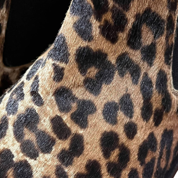 Freda Salvador NEW Chelsea Cheetah Leopard Calfskin Ankle Booties 5.5 - Picture 10 of 14
